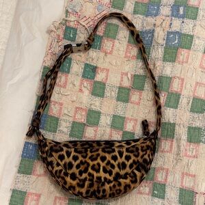 Zara Leopard Half Moon - Crossbody Bag
